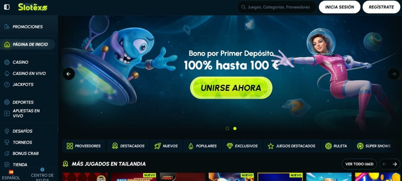 Slotexo Casino 2026: bono, juegos y pagos en España