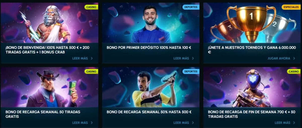 Slotexo Casino bono 2026: bienvenida 100% hasta 500 € image 1
