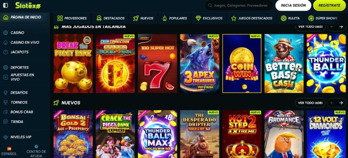 Slotexo Casino 2026: bono, juegos y pagos en España image 1