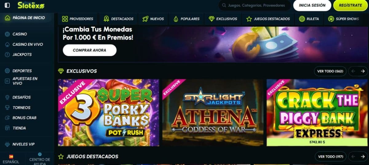 Slotexo Casino 2026: bono, juegos y pagos en España image 3