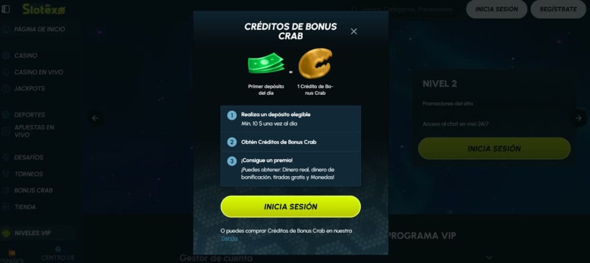 Slotexo Casino 2026: bono, juegos y pagos en España image 4